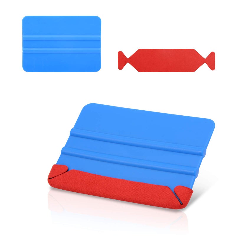 Gomake Squeegee Felt Buffer Vinyl Wraps Micro Fine Buffer Felt for 4 Inch Squeegee, Car Window Tinting Tool, Self-Adhesive, Standard Size, Pack of 10 - Image 3